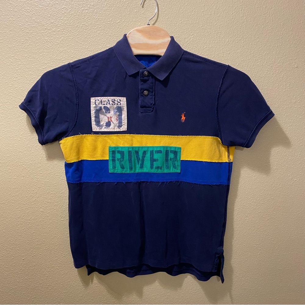 Men’s Large Polo Ralph Lauren C1 River RL Rafting 34 Short Sleeve Polo Shirt